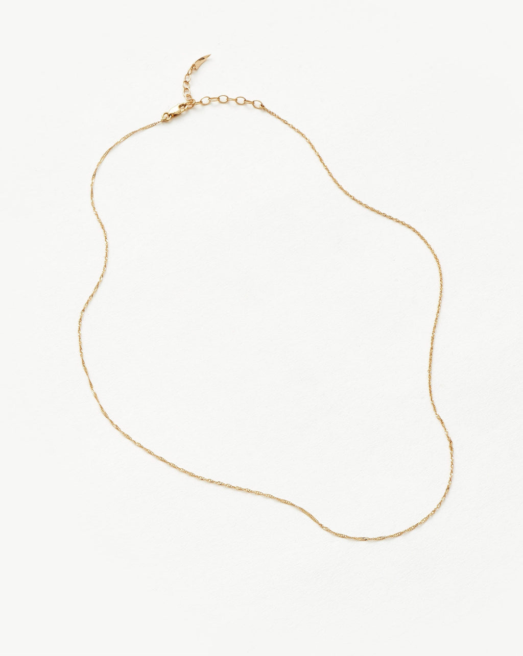 Fine Twisted Short Chain Necklace