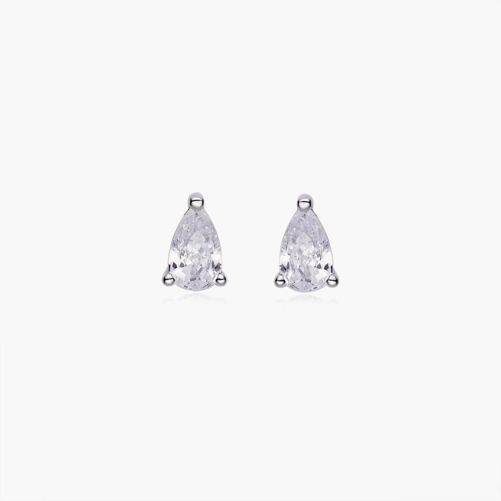 Dainty Pear-cut Stud Earrings