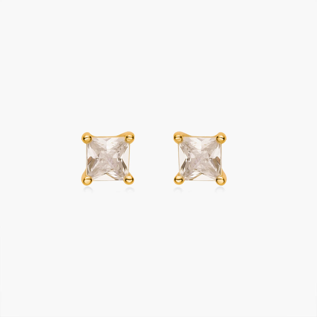 Dainty Square Stud Earrings
