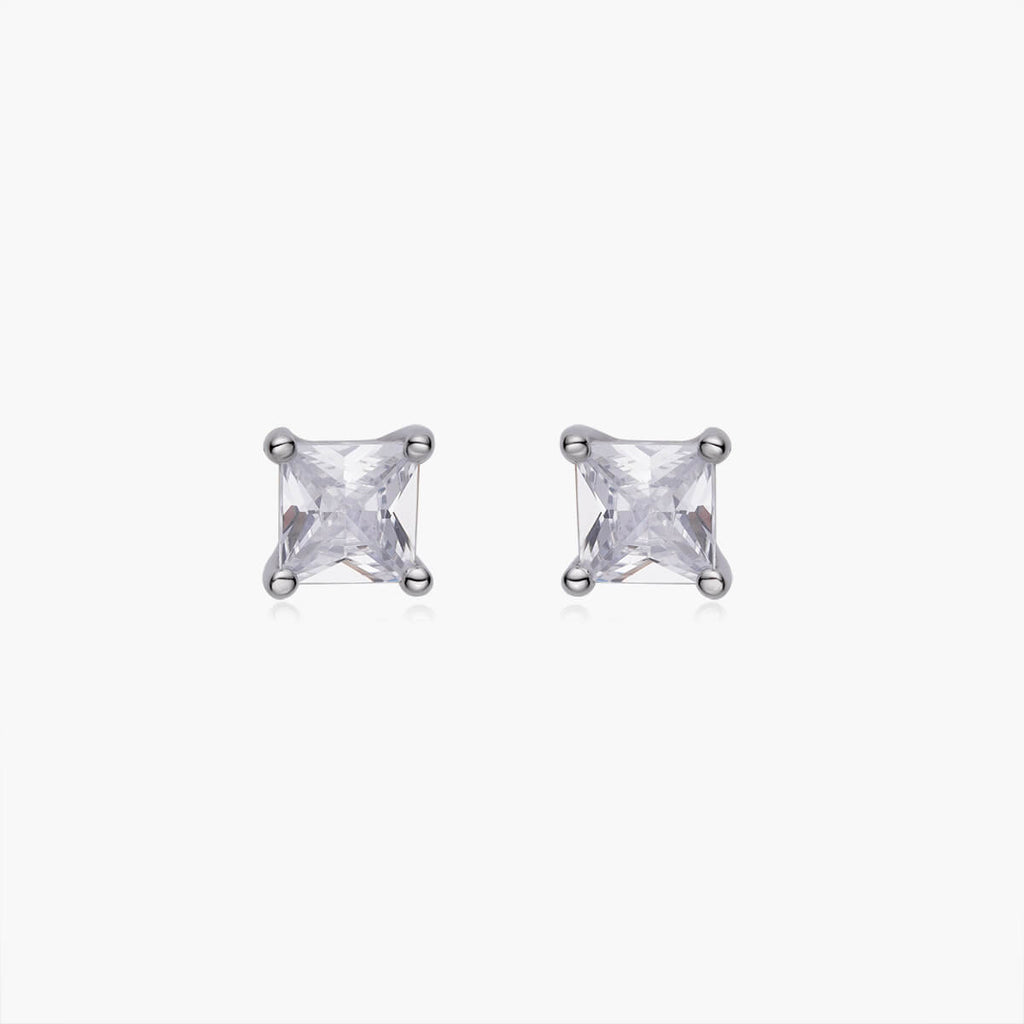 Dainty Square Stud Earrings