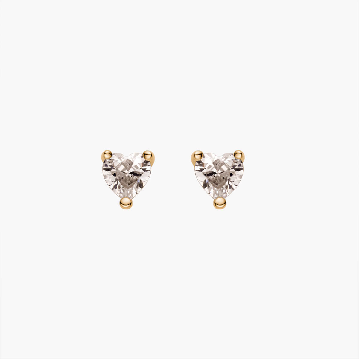 Dainty Heart Stud Earrings