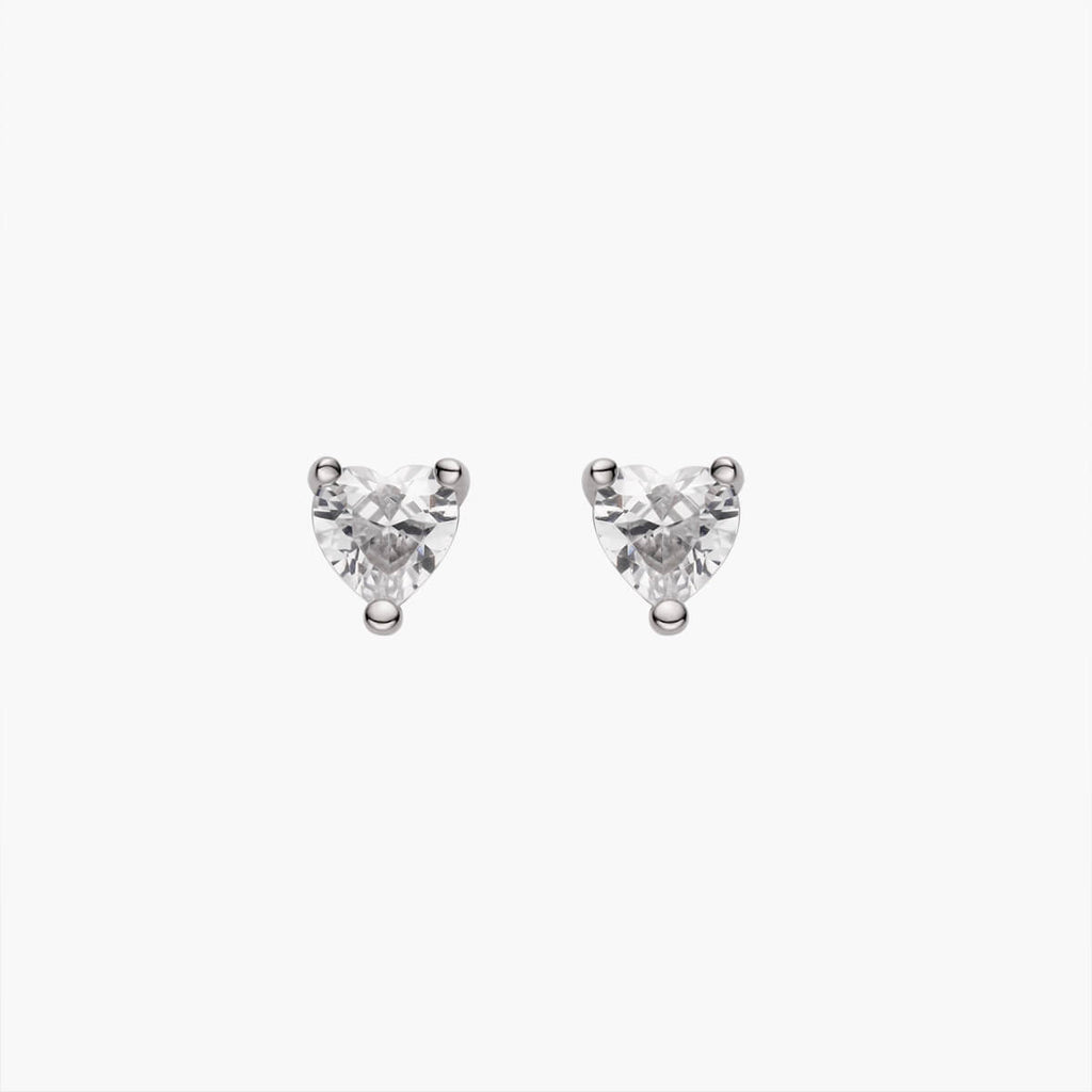 Dainty Heart Stud Earrings